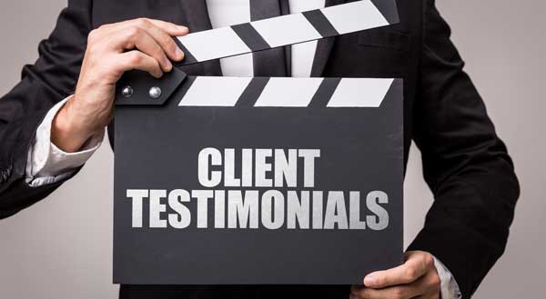 our  video testimonials page