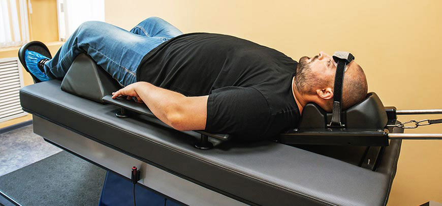 patient receiving spinal decompression in Hayward