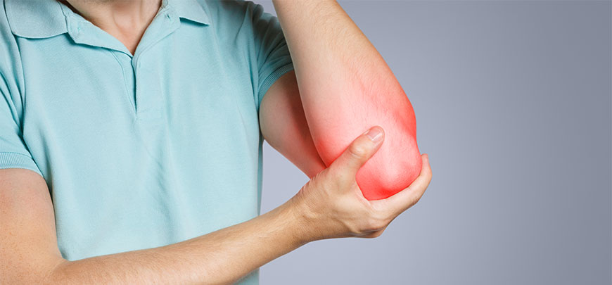 patient needing golfers elbow treatment in Hayward