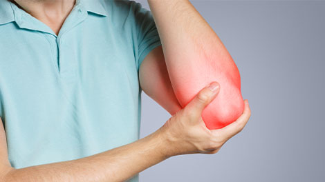 patient requiring golfer's elbow treatment in Hayward CA